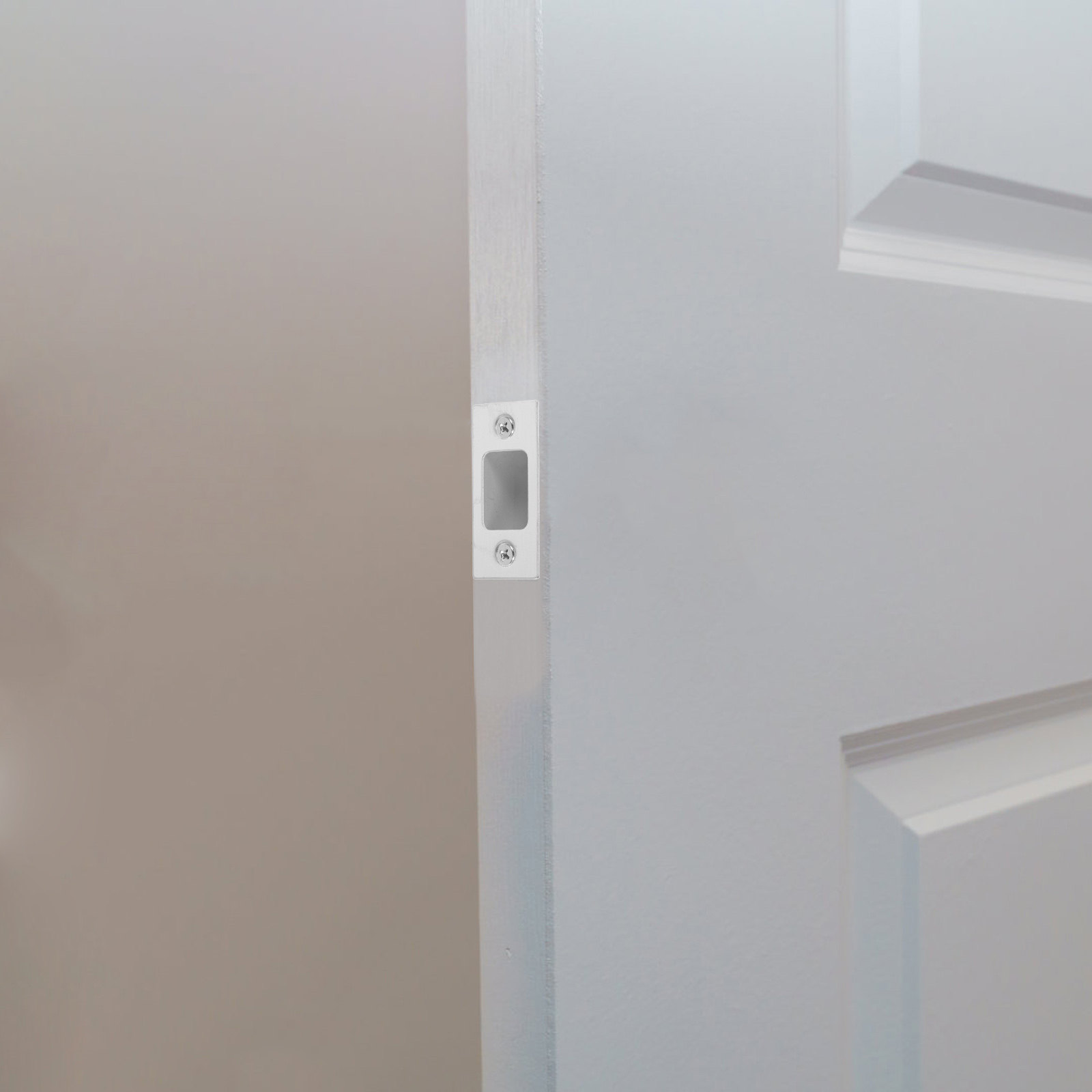 Home Security Door - 4Pcs Stainless Steel Strike Plate Versatile
