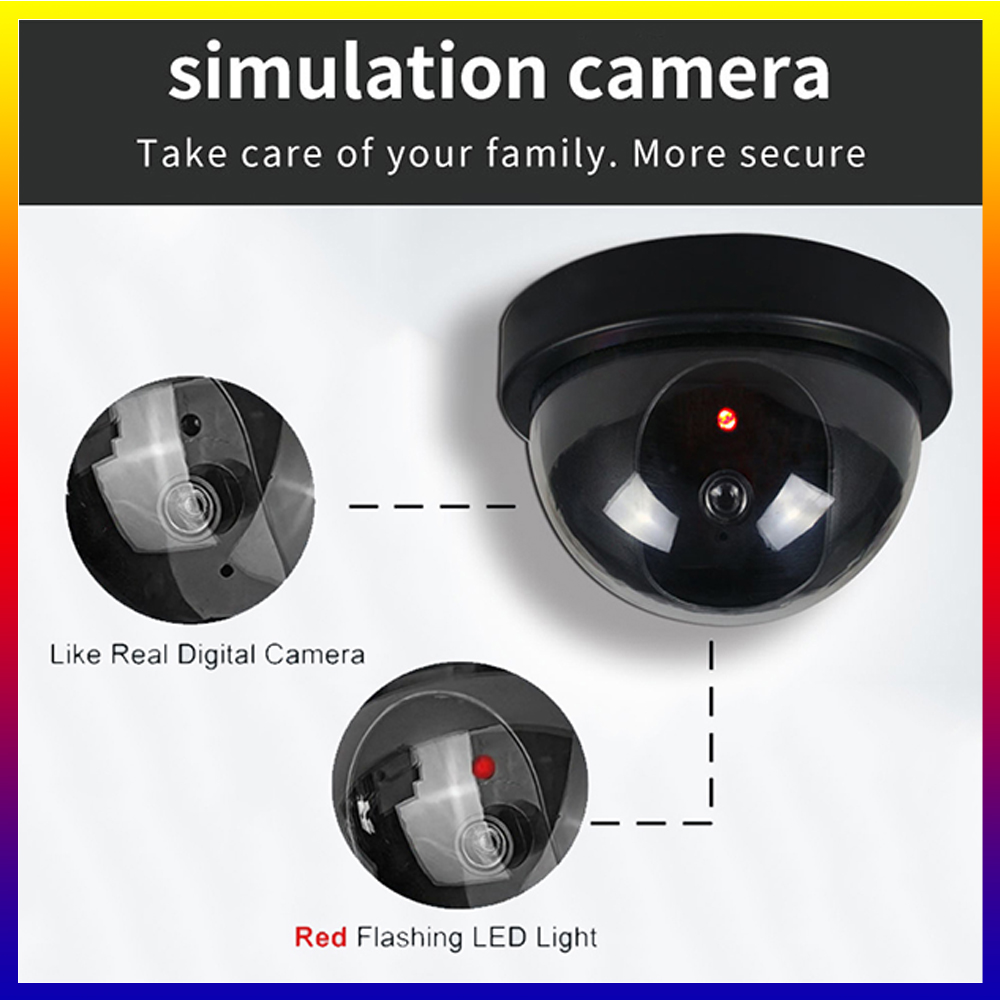 Fake Camera Dummy - SNQP Black Plastic Dome CCTV Dummy