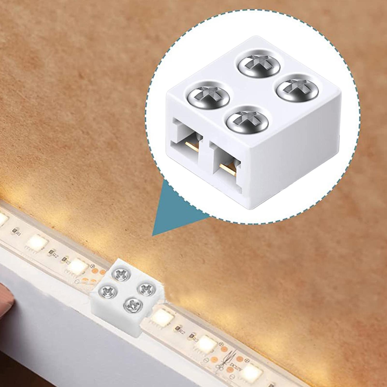 Home Security Providers - LED strip connectors 8mm solderless Strip