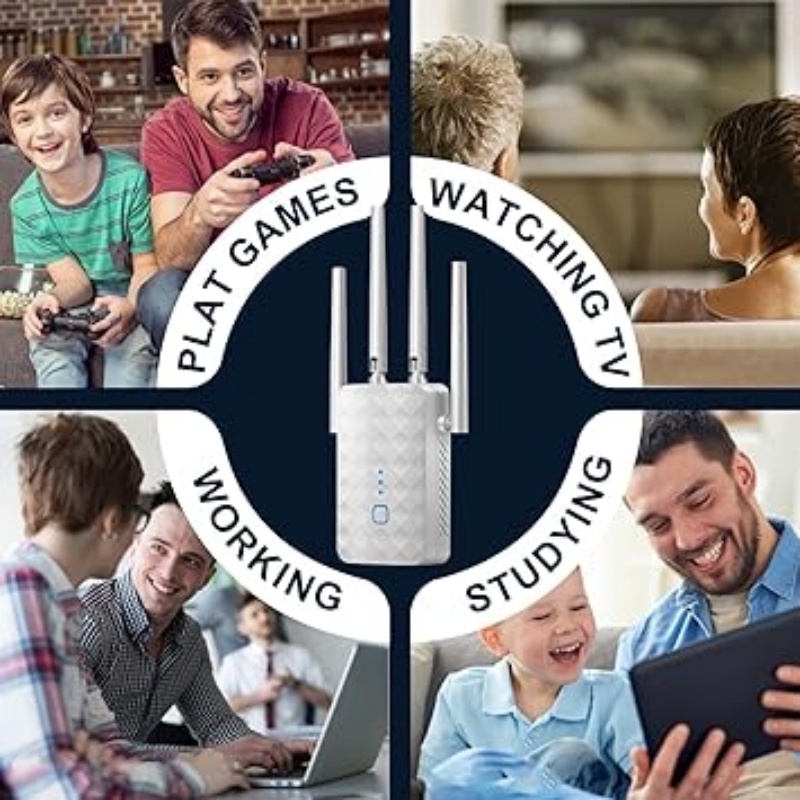 1200Mbps Dual Band WiFi Repeat - Home Security No Wifi recension och pris