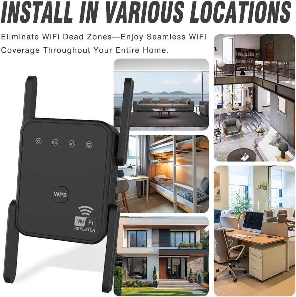 2026 New WiFi Repeater 300Mbps - Home Security No Wifi recension och pris