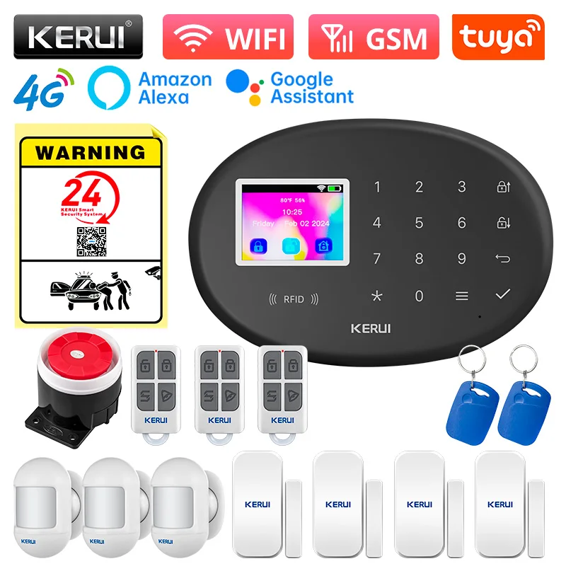 KERUI WiFi + 4G/2G Home Securi - Home Security Zones recension och pris