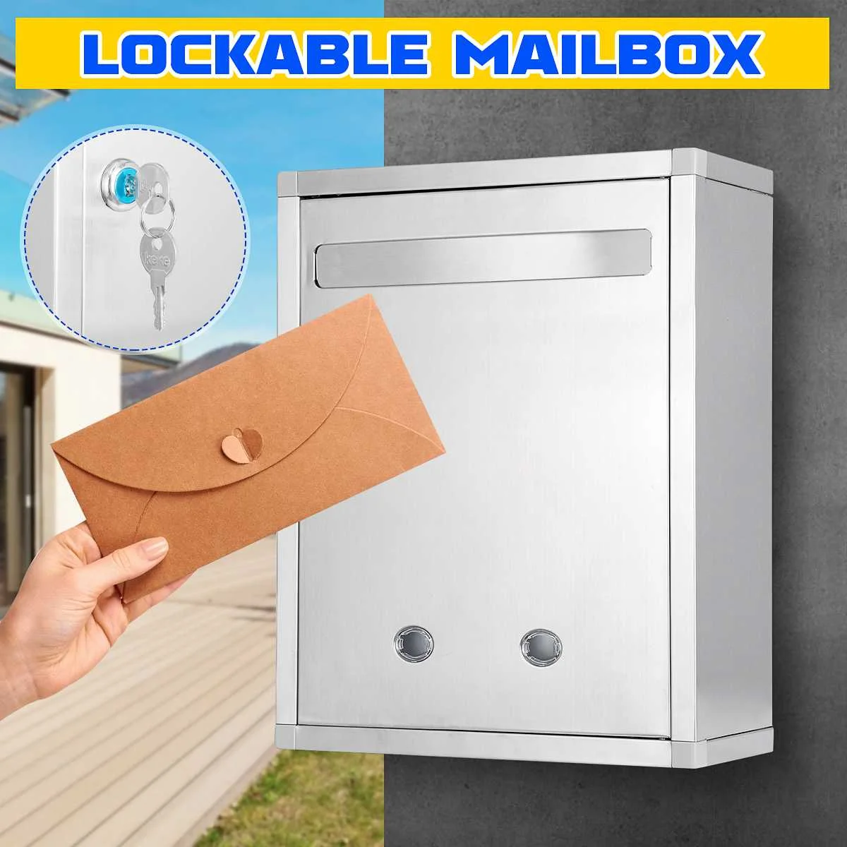 Stainless Steel Waterproof Vin - Home Security Letters recension och pris