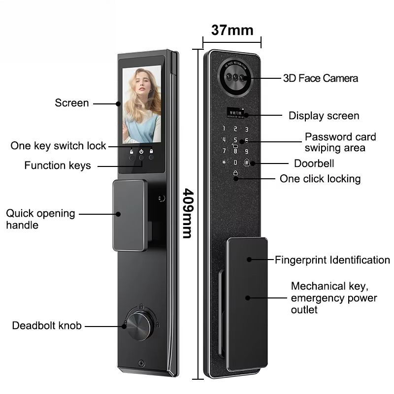 Tuya WiFi Smart Door Lock, Hom - Home Security Door recension och pris