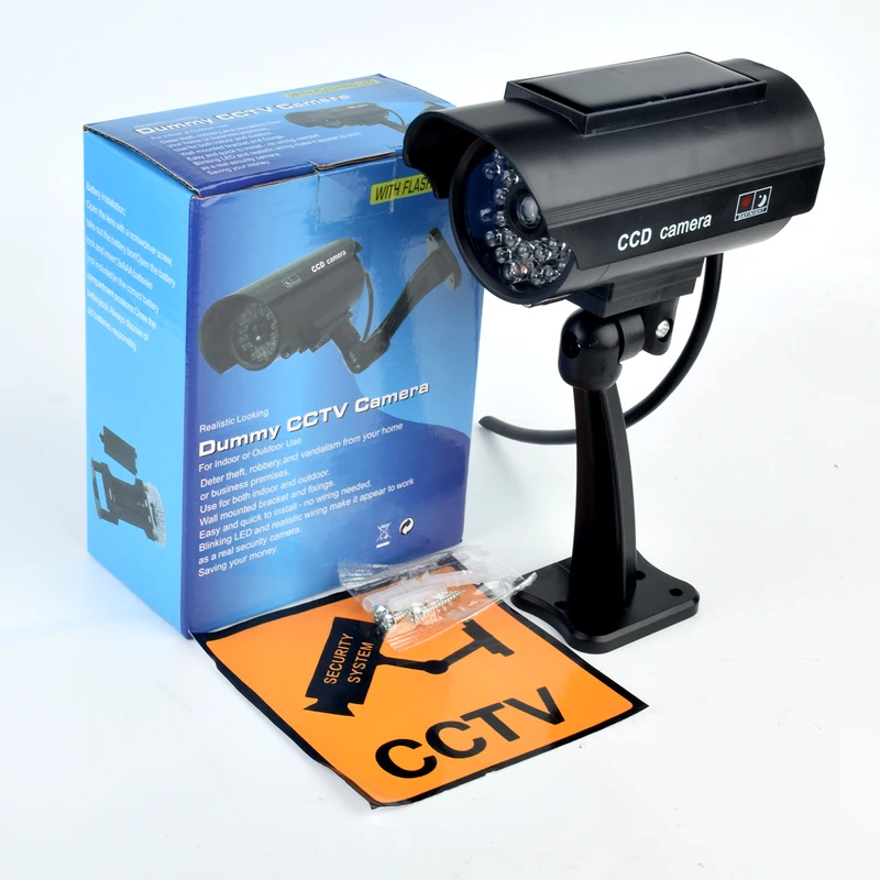 Solar Powered Dummy Security C - Fake Camera Dummy recension och pris