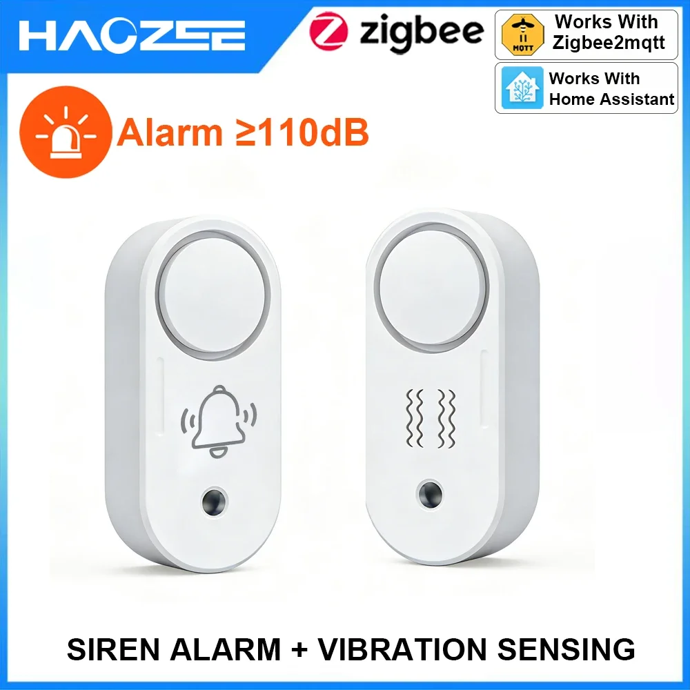 Haozee Zigbee 110dB Siren Alar - Home Security Options recension och pris