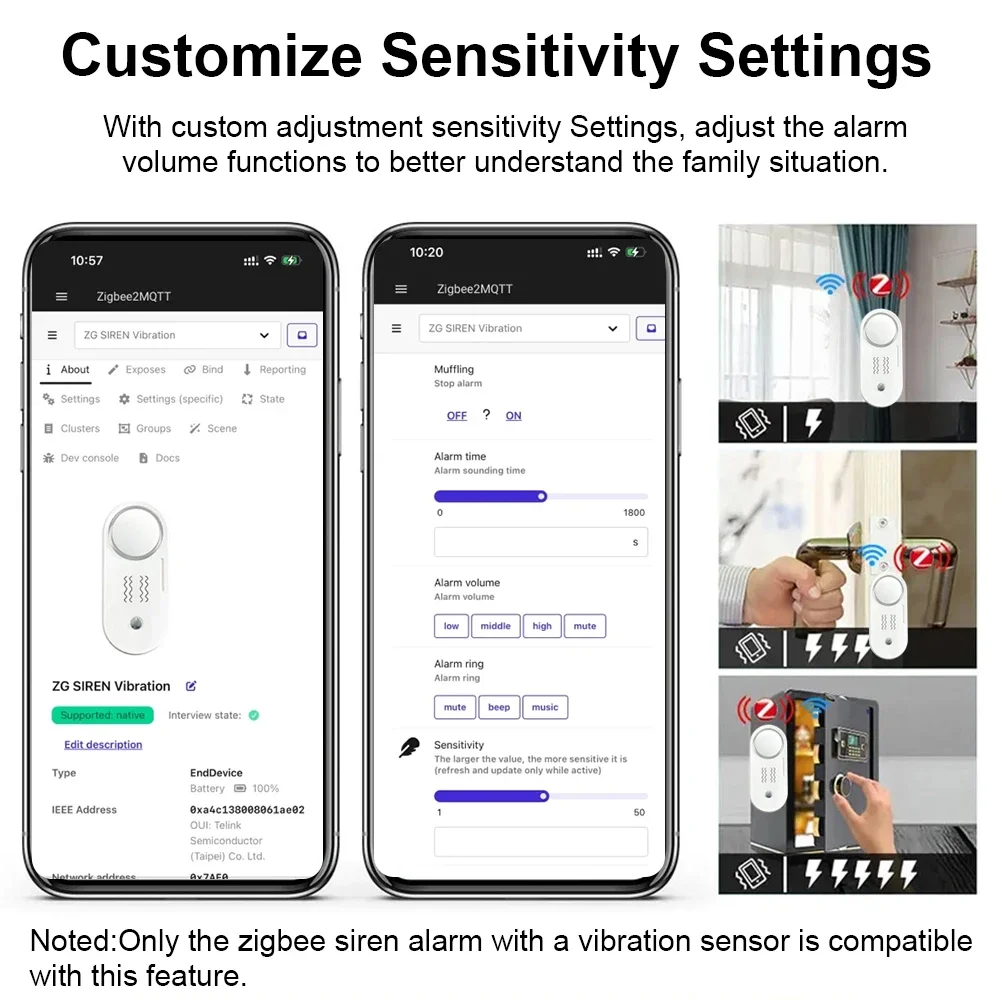 Haozee Zigbee 110dB Siren Alar - Home Security Options recension och pris