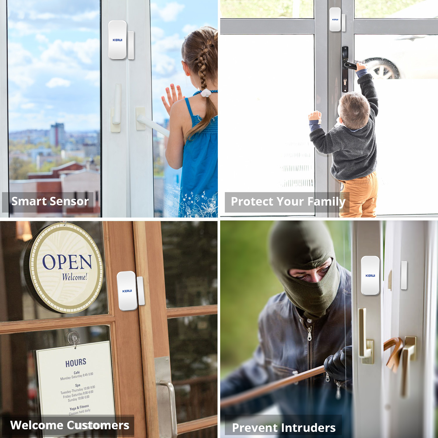 KERUI D035 433MHz Wireless Win - Home Security Services recension och pris