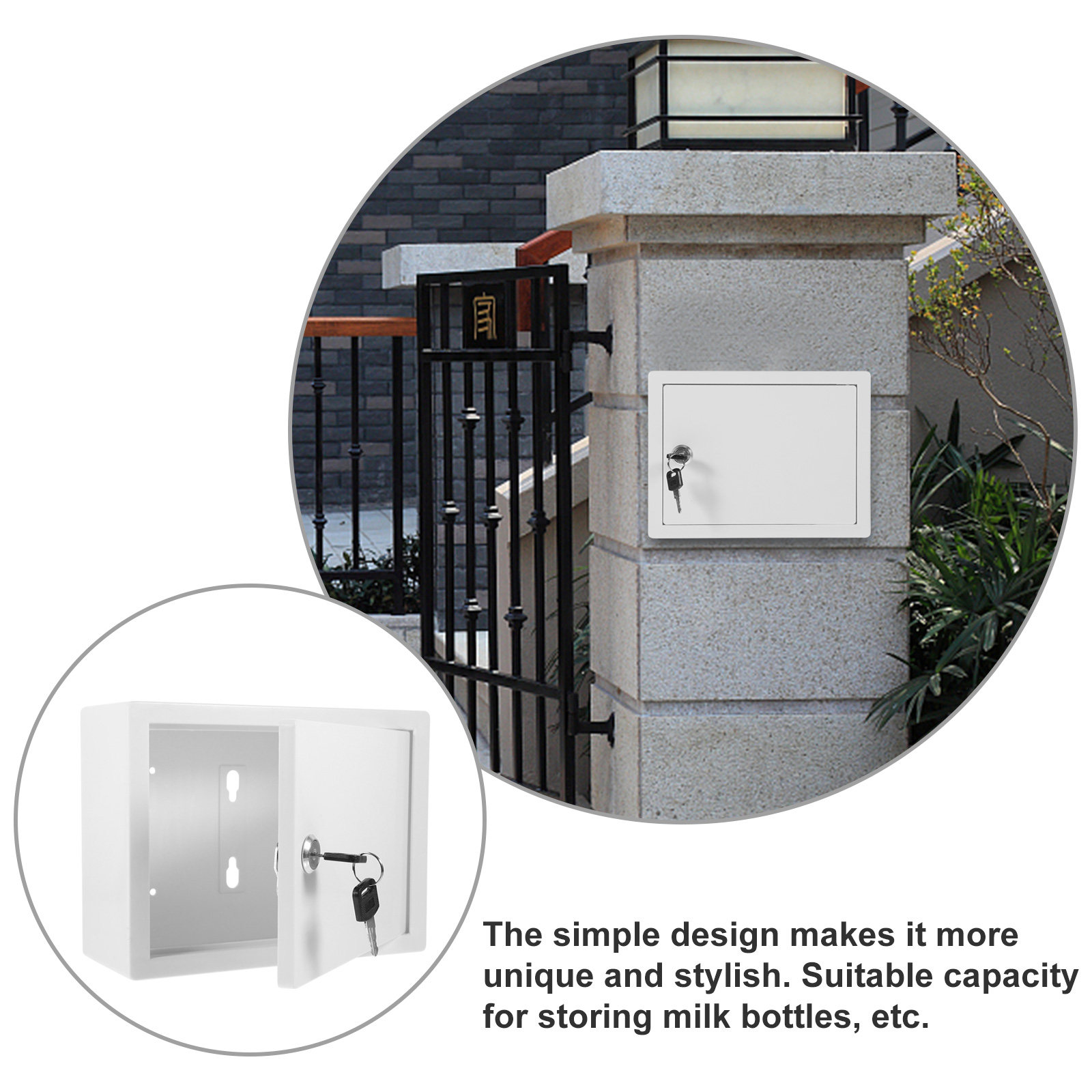 Wall Mounted Plastic Milk Box  - Home Security Letters recension och pris