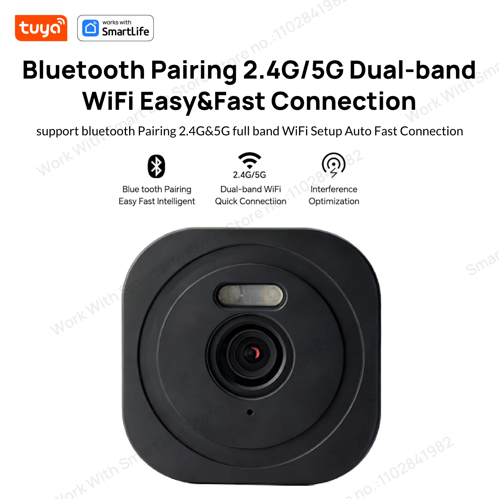 3MP 2K Tuya Window Camera,2.4G - Home Security Robot recension och pris