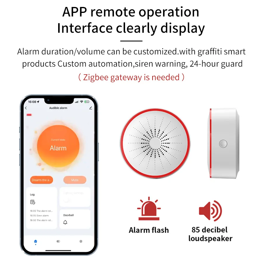 Tuya WiFi ZigBee Smart Alarm S - Home Security Services recension och pris