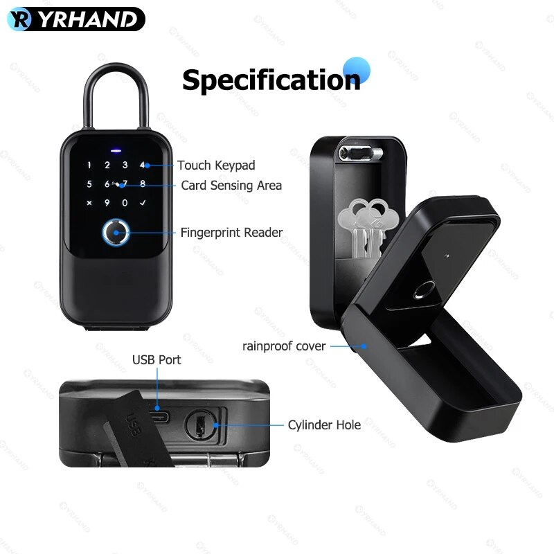 TTlock Smartkey Lock Box Home  - Home Security Key recension och pris