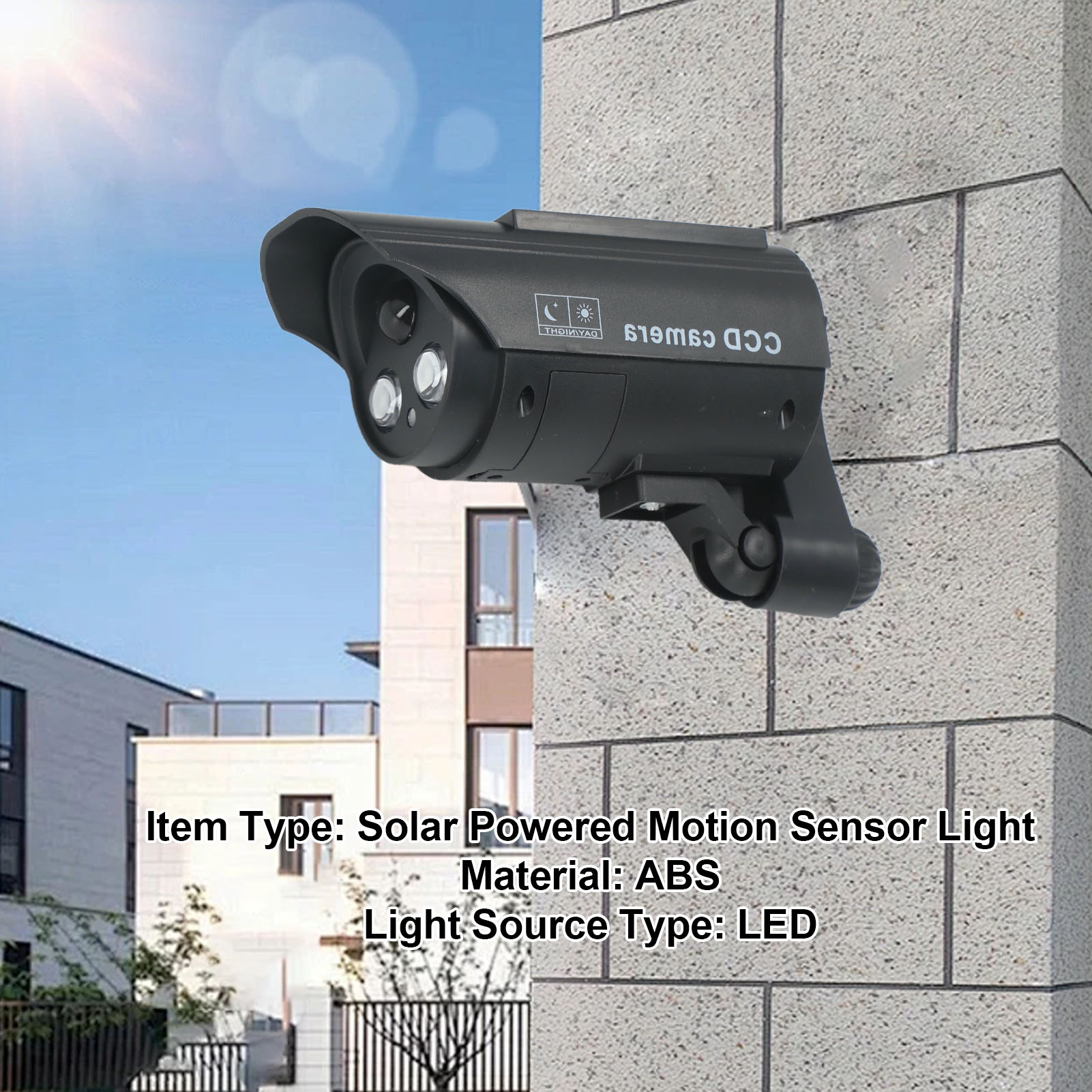 Solar Powered Motion Sensor Ou - Fake Camera Dummy recension och pris