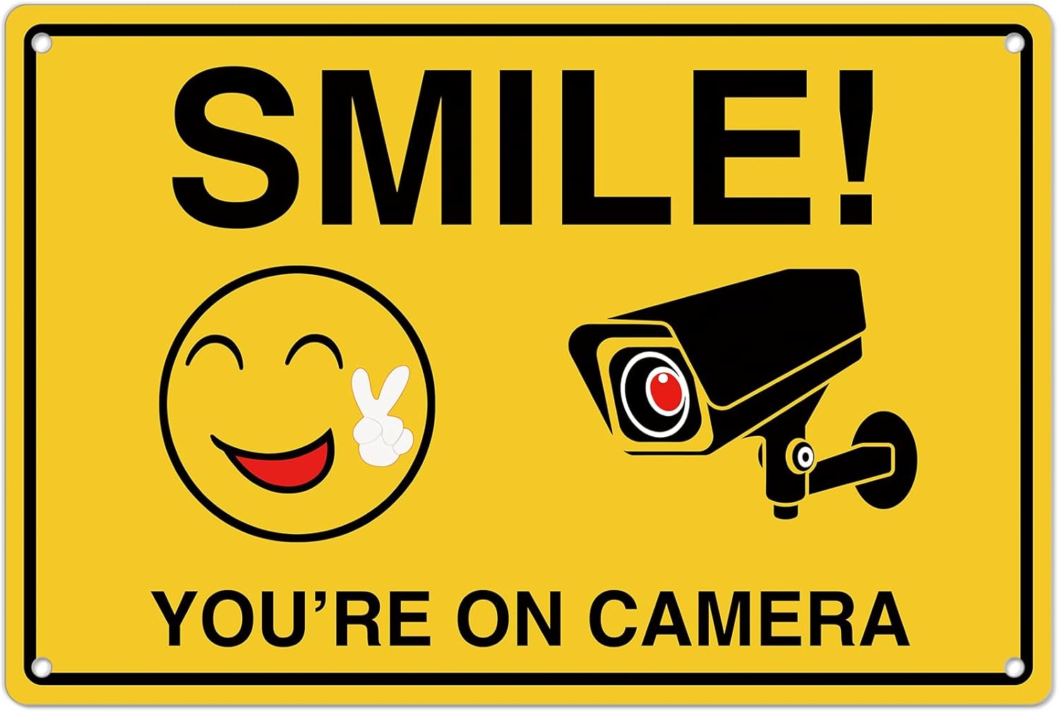 Smile Youre On Camera Signs ;  - Home Security And Cameras recension och pris