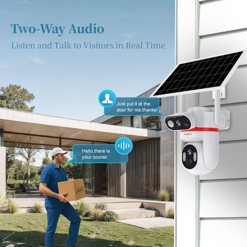 LS VISION Solar Security Camer - Home Security Zones recension och pris