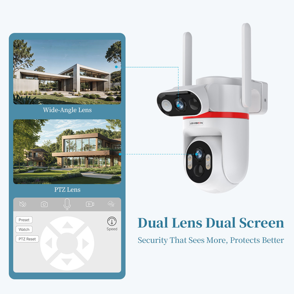 LS VISION Solar Security Camer - Home Security Zones recension och pris