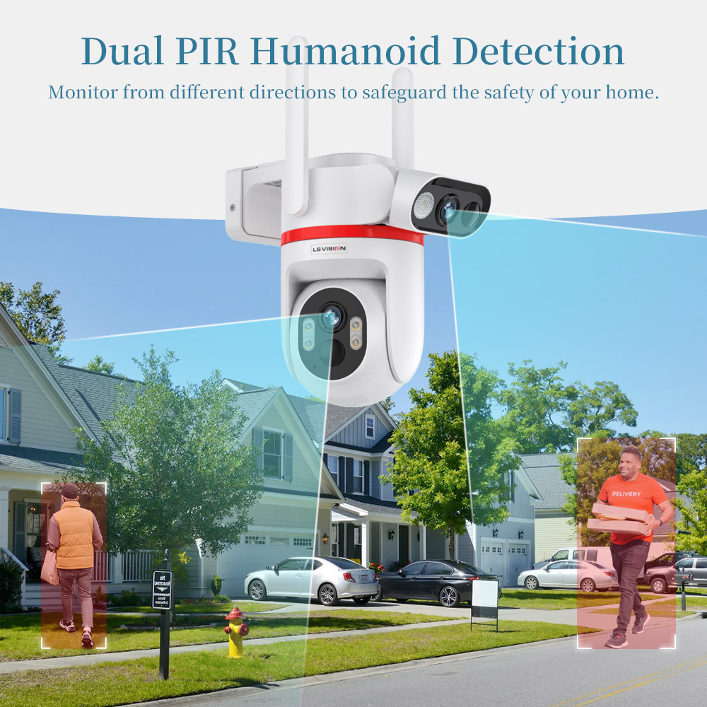 LS VISION Solar Security Camer - Home Security Zones recension och pris