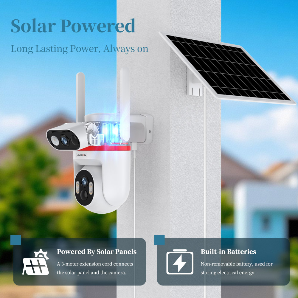 LS VISION Solar Security Camer - Home Security Zones recension och pris