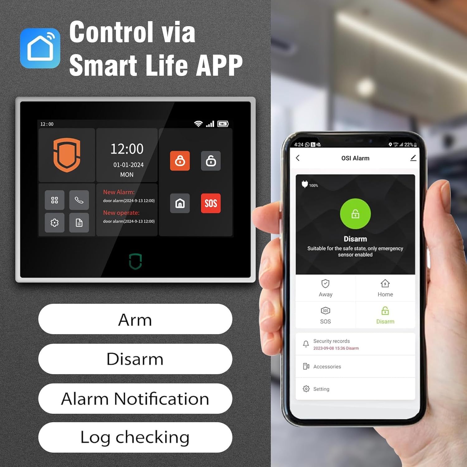 Wolf-Guard 7 inch Touch Screen - Home Security No Wifi recension och pris