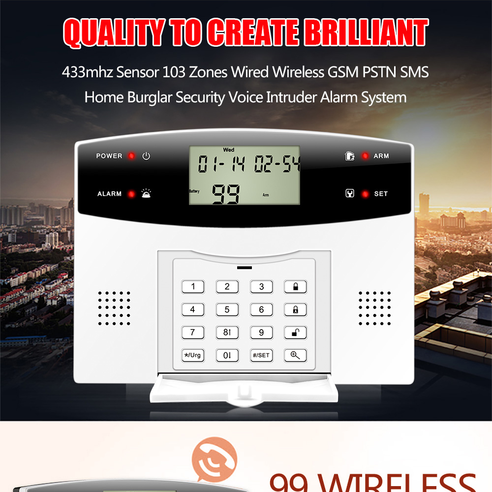 1Set Home Security 2G GSM Burg - Home Security Zones recension och pris