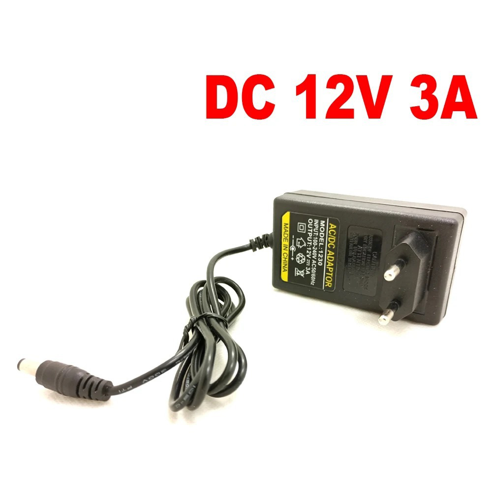 DC 12V 3A EU Plug AC/DC Power  - Home Security And Cameras recension och pris