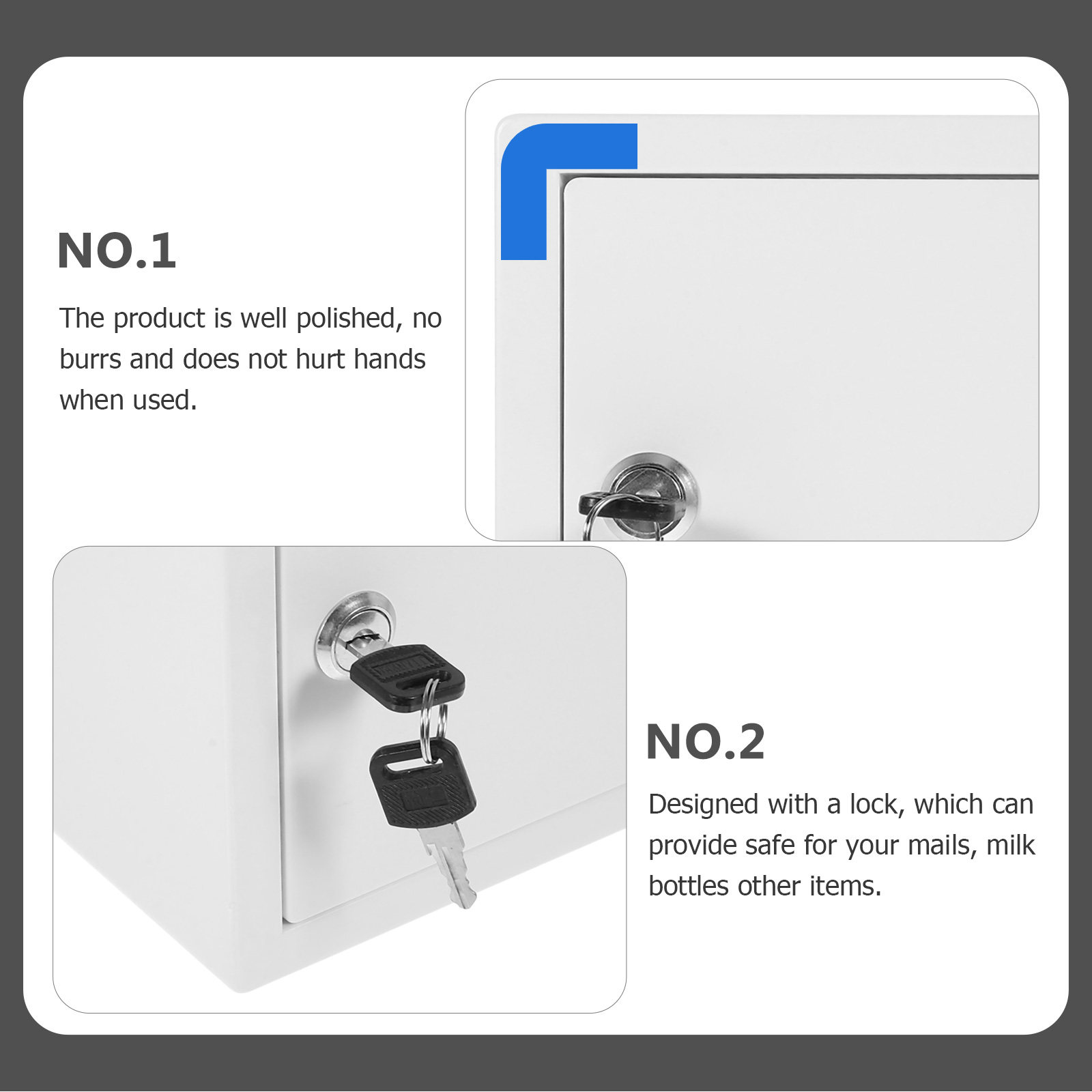 Wall Mount Plastic Milk Box Lo - Home Security Letters recension och pris