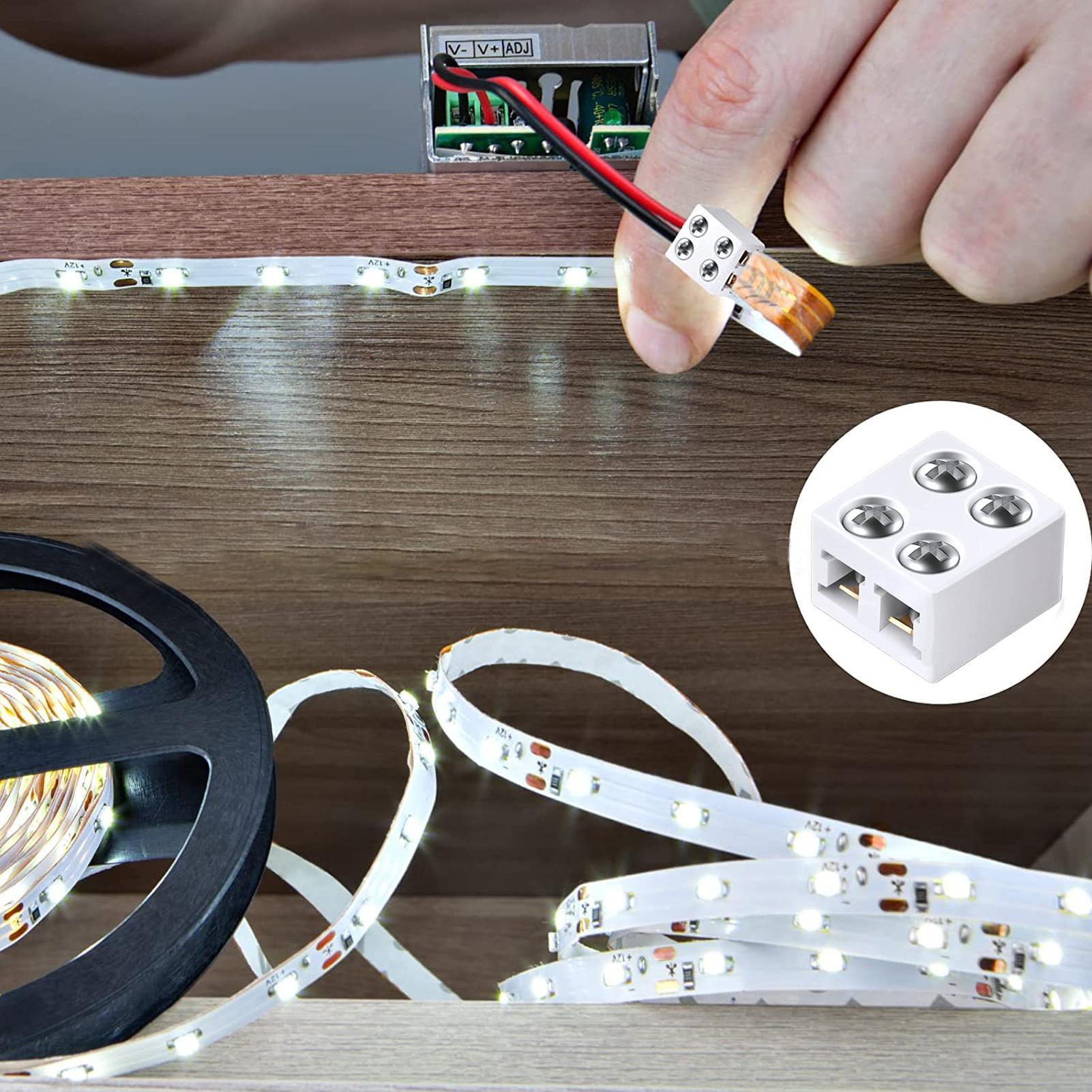 LED strip connectors 8mm solde - Home Security Providers recension och pris