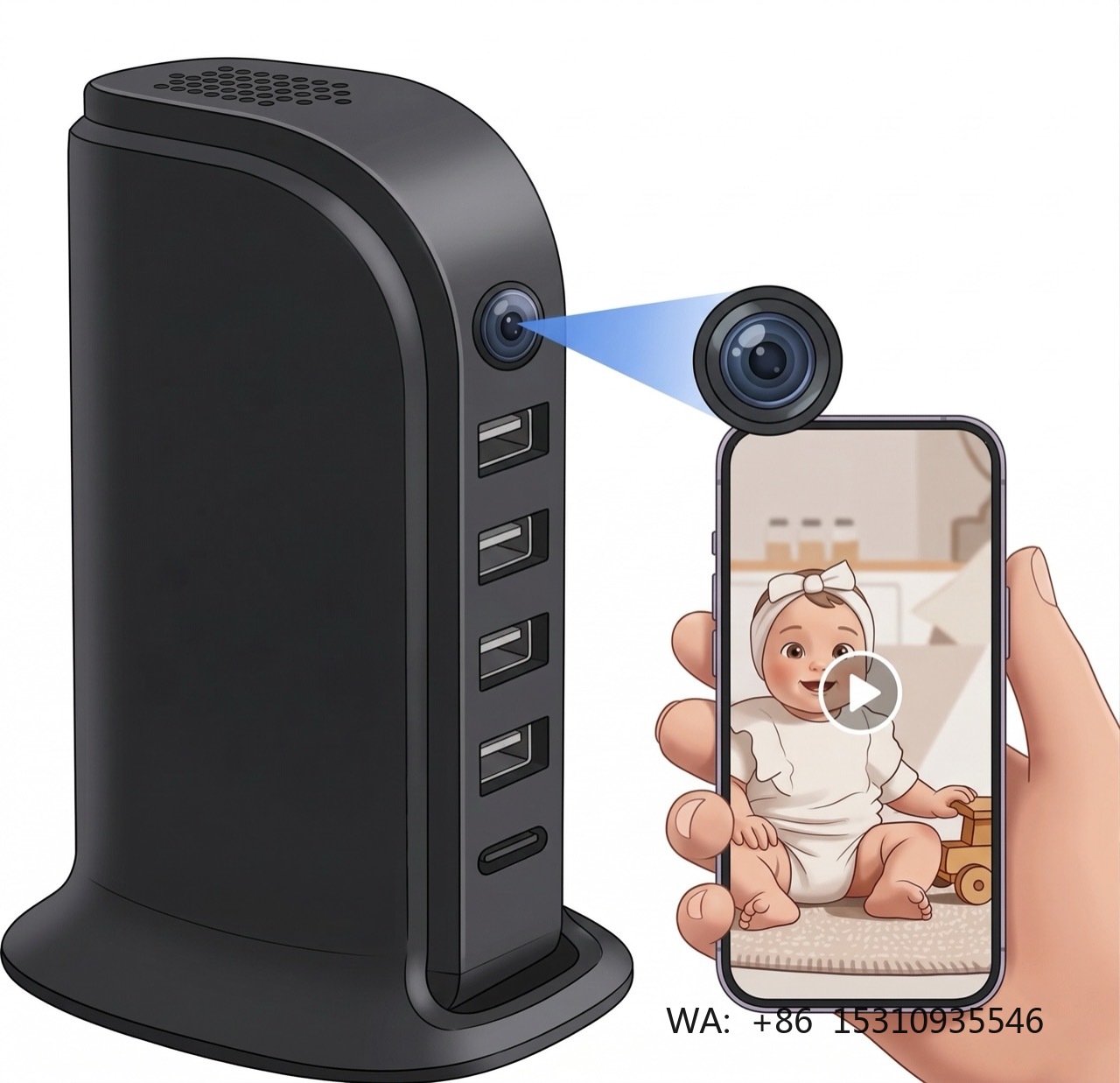 Compact Wi-Fi Security Camera  - Home Security And Cameras recension och pris