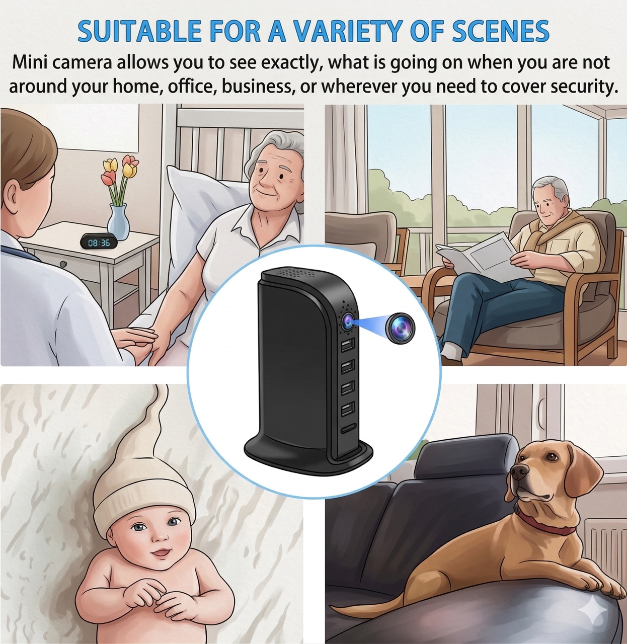 Compact Wi-Fi Security Camera  - Home Security And Cameras recension och pris
