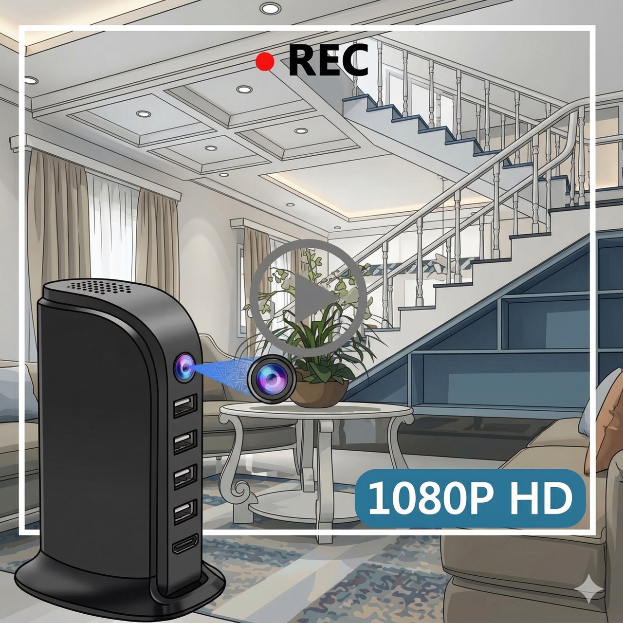 Compact Wi-Fi Security Camera  - Home Security And Cameras recension och pris