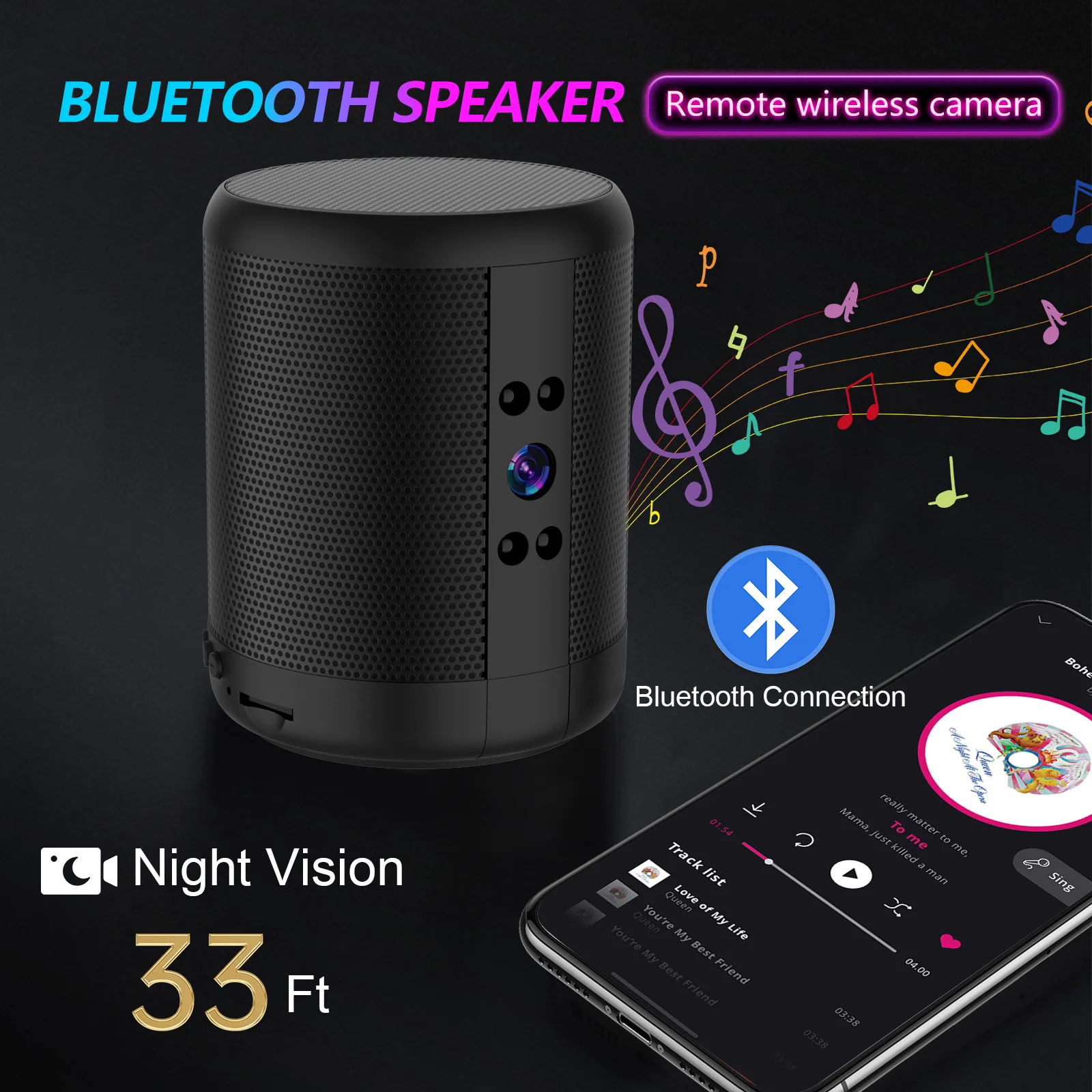 WiFi Security Camera Speaker V - Home Security Robot recension och pris