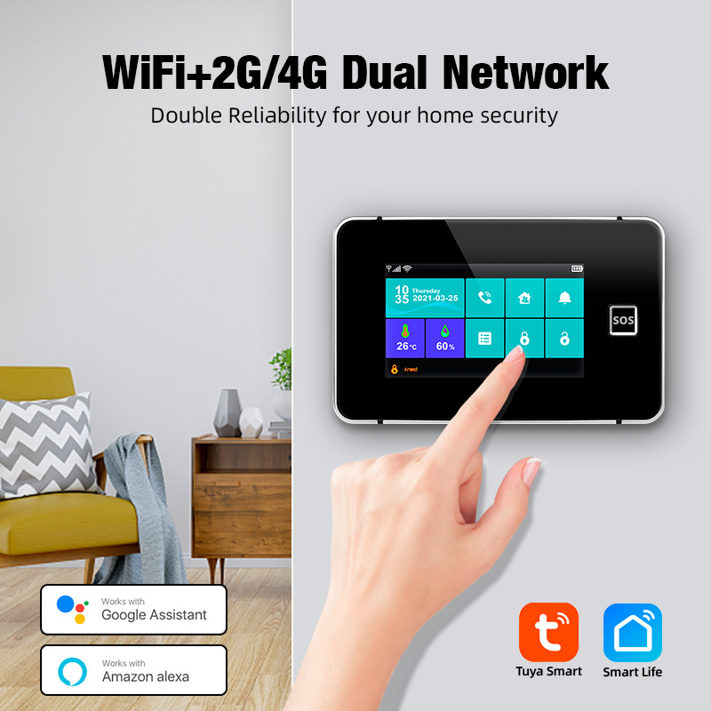 KERUI 4.3 Inch Touch Screen Ho - Home Security No Wifi recension och pris