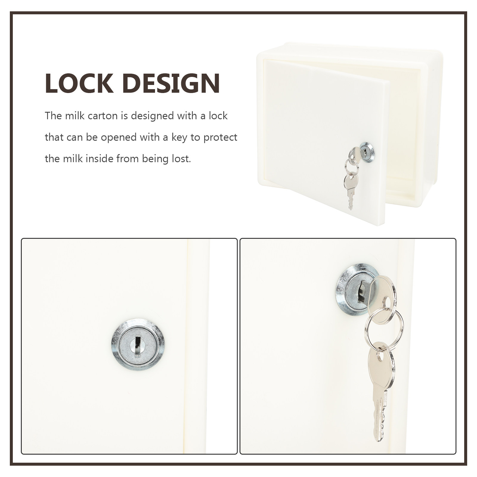 Wall Mounted Plastic Milk Box  - Home Security Letters recension och pris