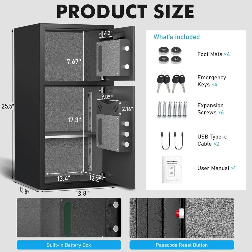 6.0 Cu. Ft. Waterproof Securit - Home Security Keypad recension och pris