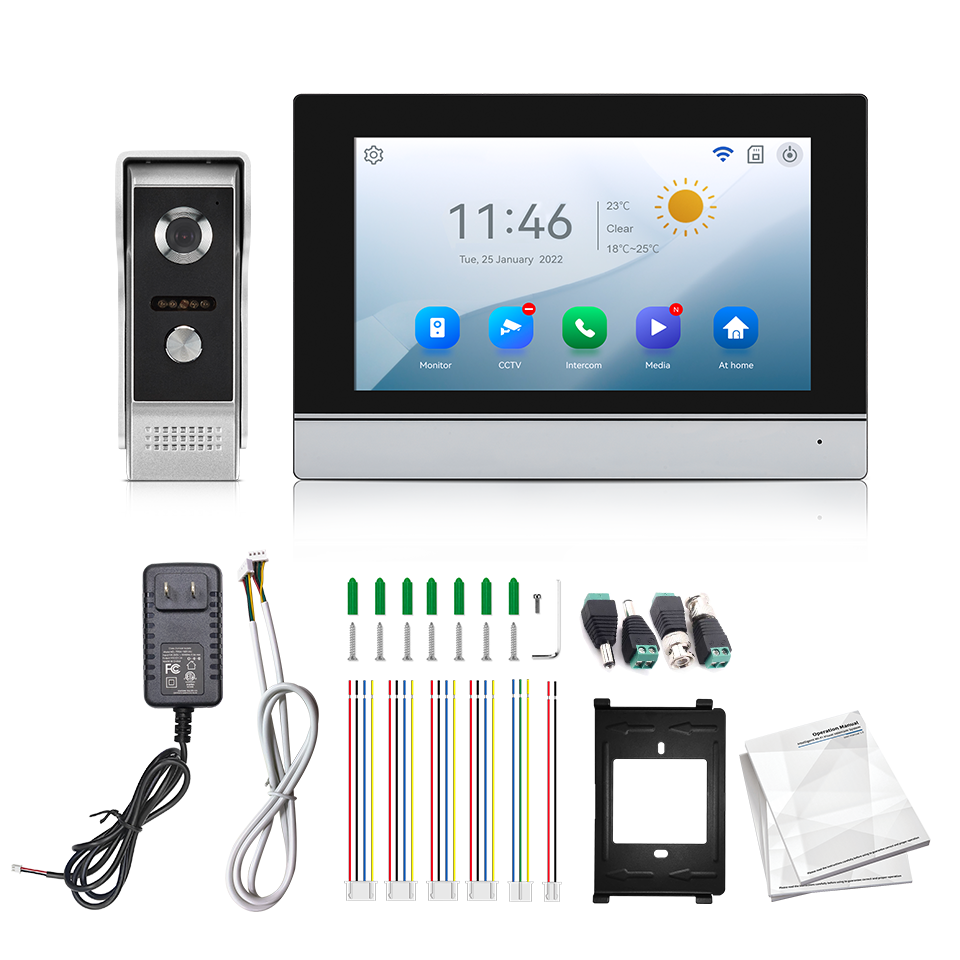 7Inch IPS Screen 2MP  Tuya Rem - Home Security No Wifi recension och pris
