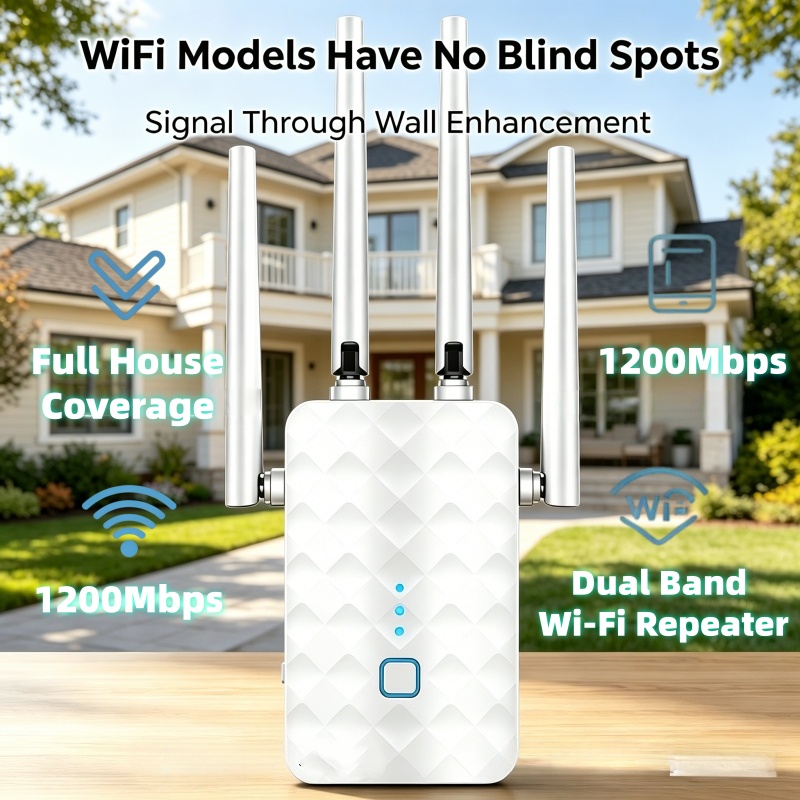 1200Mbps WiFi Repeater Wireles - Home Security No Wifi recension och pris