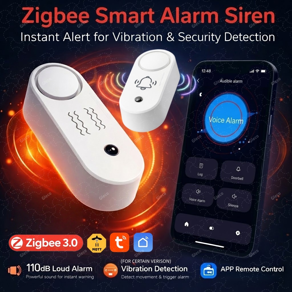 ZigBee Tuya Smart Siren Alarm  - Home Security Options recension och pris