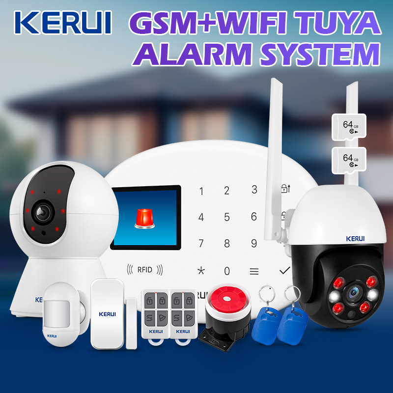 KERUI Tuya Wireless Home Alarm - Home Security No Wifi recension och pris
