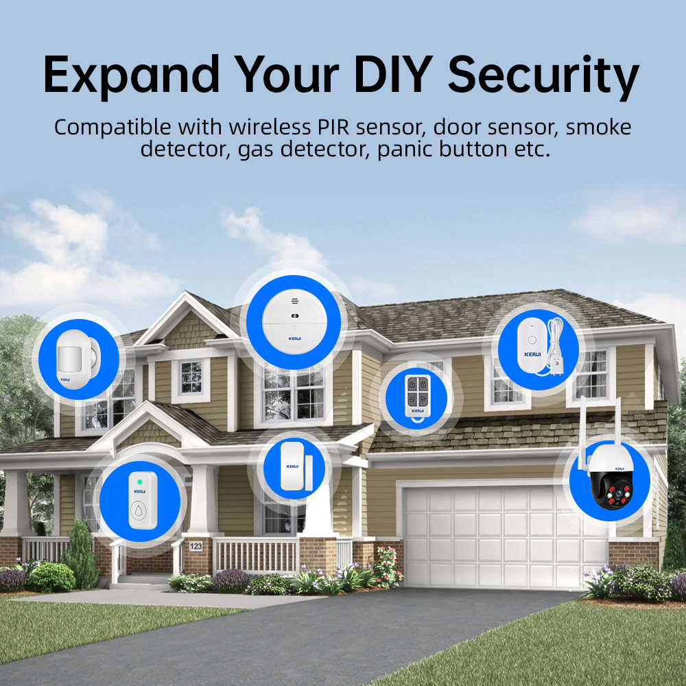 KERUI Tuya Wireless Home Alarm - Home Security No Wifi recension och pris