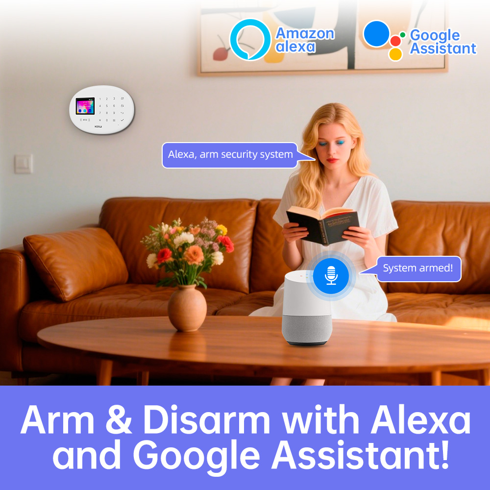 KERUI Tuya Wireless Home Alarm - Home Security No Wifi recension och pris
