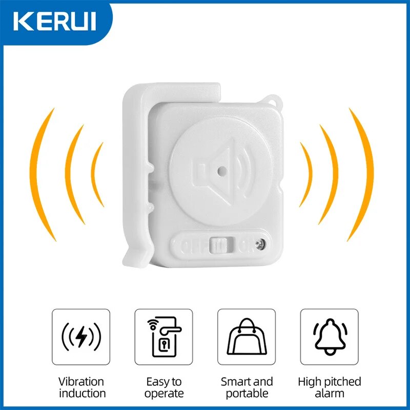 KERUI Wireless Vibration Alarm - Home Security Door recension och pris
