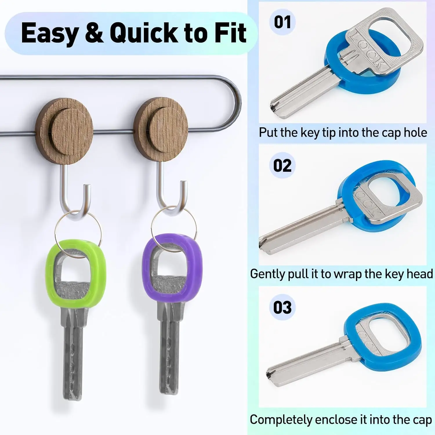 10-50Pcs Key Cap Covers Durabl - Home Security Key recension och pris