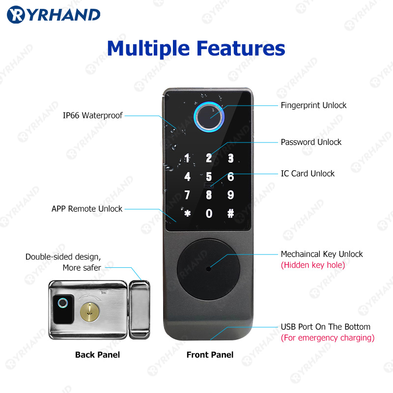 Tuya Smart lock Waterproof Wif - Home Security Key recension och pris