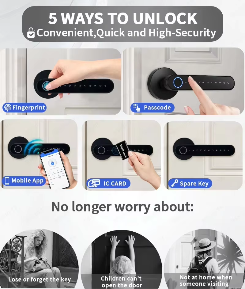 TTLock Smart Digital Door Lock - Home Security Keypad recension och pris
