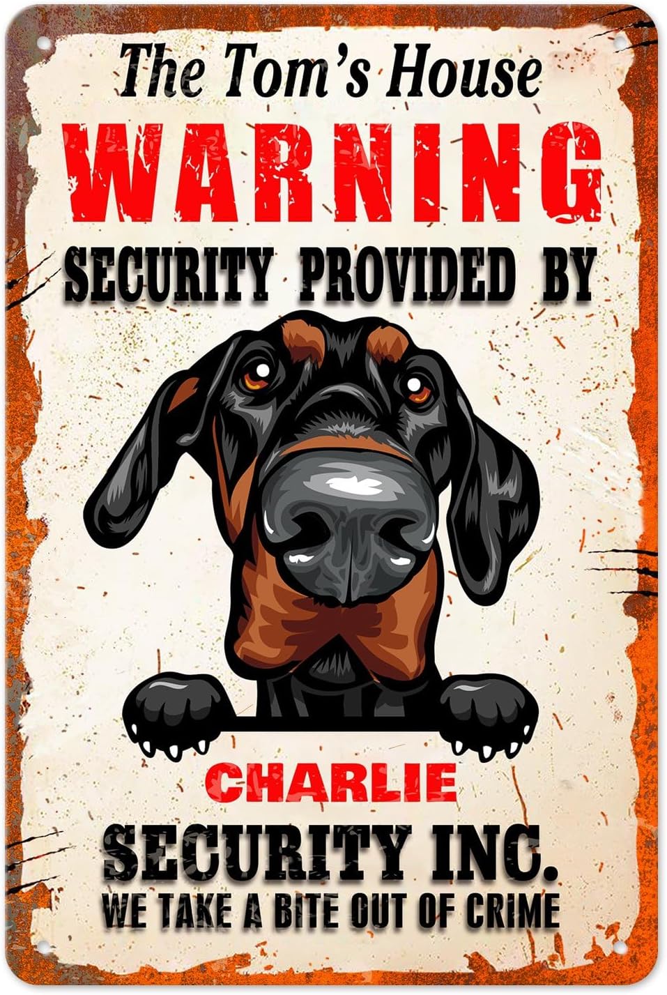 Personalized Funny Warning Sec - Home Security Providers recension och pris