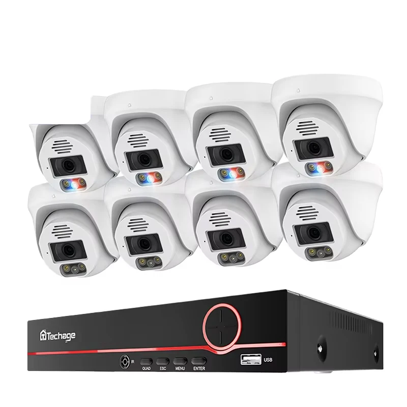 For Techage Home 8MP CCTV Secu - Home Security Options recension och pris